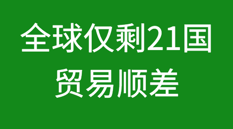 罕见！全球仅剩21国贸易顺差！全球对华贸易现状一览