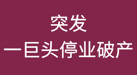 突发！又有巨头停业破产！制造企业几家欢喜几家愁，这一市场订单竟排到明年