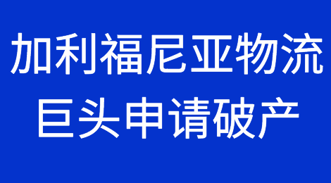 寒气逼人！这家物流巨头宣布破产，资产高达数亿！