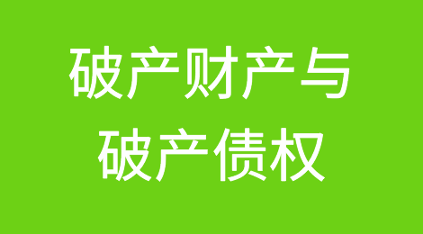 破产财产与破产债权