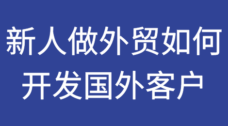 新人做外贸如何怎么开发国外客户？