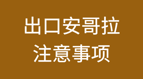 出口安哥拉需要注意哪些问题？