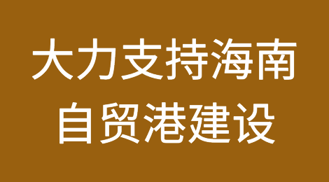 海关总署：大力支持海南自贸港建设 加快零关税政策落地
