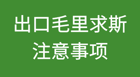 外贸出口毛里求斯需要注意哪些问题？