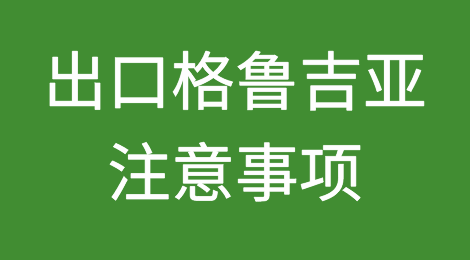 出口各国注意事项——​格鲁吉亚