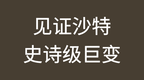 出差中东见证沙特史诗级巨变！这一波商机你抓住了吗？