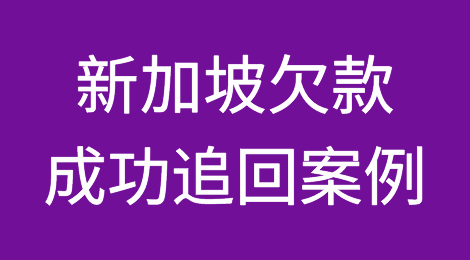 催全球成功追回新加坡Singapore客户拖欠的货款