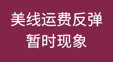 美线运费反弹逾60%？ 暂时现象、运价还得再跌
