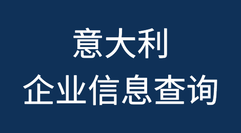 如何在线查询意大利企业的信息丨意大利企业注册登记信息