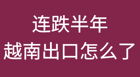连跌半年！越南出口怎么了？