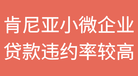 调查显示肯尼亚小微企业贷款违约率较高