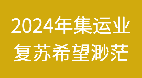 船公司：2024年集运业复苏希望渺茫