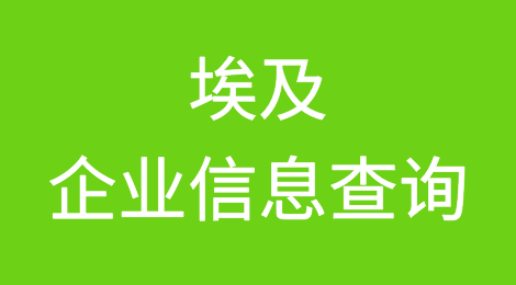 如何在线查询埃及企业的信息丨埃及企业注册登记信息查询