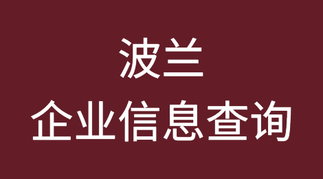 如何在线查询波兰企业的信息丨波兰企业注册登记信息查询的方法
