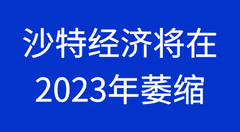 世界银行认为沙特经济将在2023年萎缩，中东和北非地区经济增长大幅下滑