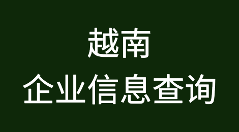 如何在线查询越南企业的信息丨越南企业注册登记信息查询的方法