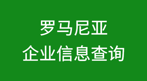 如何在线查询罗马尼亚企业的信息丨罗马尼亚企业注册登记信息查询的方法