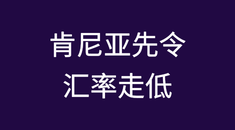 肯尼亚先令汇率因进口商外汇需求普遍增加而走低