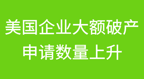 10月份美国企业破产放缓，大额破产申请数量上升