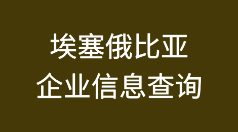 如何在线查询埃塞俄比亚企业的信息丨埃塞俄比亚企业注册登记信息查询的方法