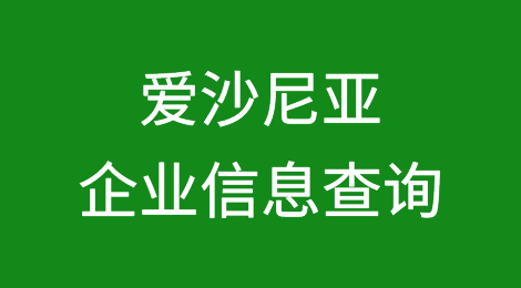如何在线查询爱沙尼亚企业的信息丨爱沙尼亚企业注册登记信息查询的方法