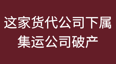 倒闭！这家货代公司刚成立2年的集运公司破产