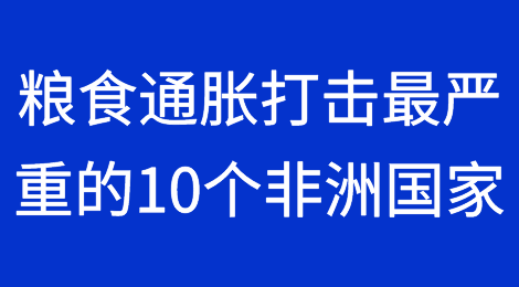 2023年受粮食通胀打击最严重的10个非洲国家