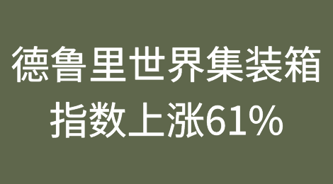 受红海/苏伊士局势的影响，德鲁里世界集装箱指数本周上涨61%