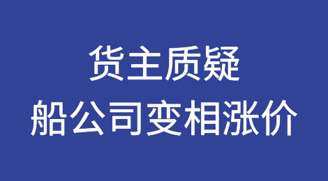 红海危机致运价大涨！货主质疑船公司变相涨价