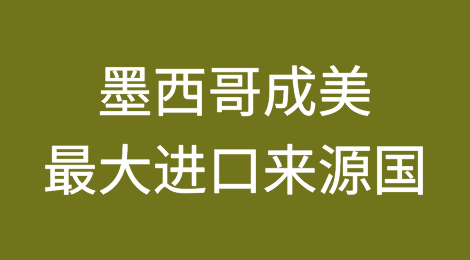 墨西哥超中国，成美最大进口来源国