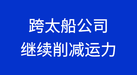 跨太平洋船公司将继续削减运力