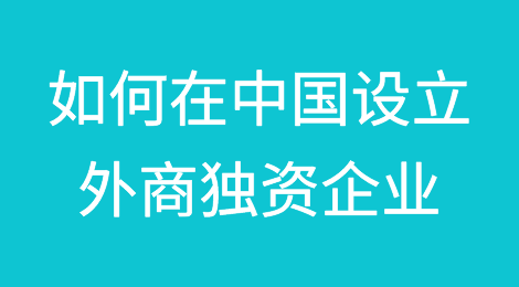 国外投资者如何在中国设立外商独资企业？