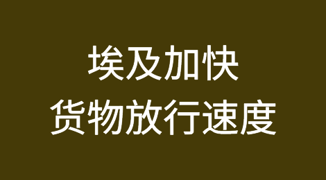 埃及财政部长宣布为船运机构提供新的海关便利以加快货物放行速度