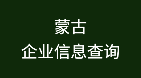 如何在线查询蒙古企业的信息丨蒙古企业注册登记信息查询的方法