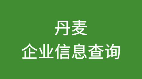 如何在线查询丹麦企业的信息丨丹麦企业注册登记信息查询的方法