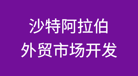 外贸市场开发攻略—沙特阿拉伯Saudi Arabia