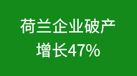 荷兰企业破产自1月以来增长47%，为2017年以来最差开局