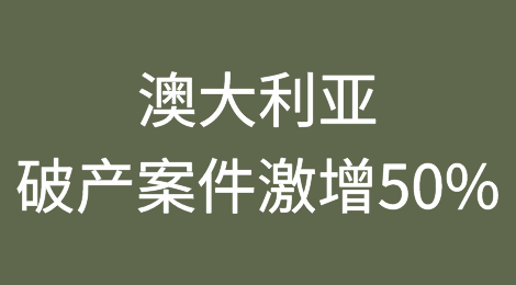 澳大利亚税务局打击欠税导致破产案件激增50%，超过COVID之前的水平