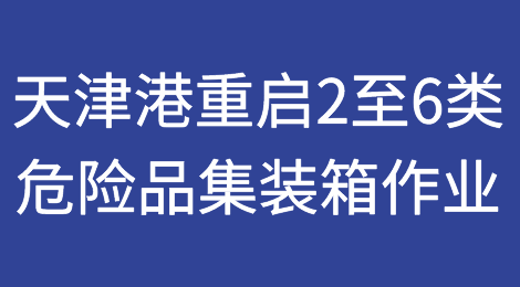 天津港重启2至6类危险品集装箱作业