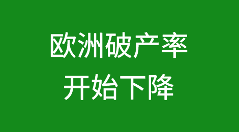 欧洲破产率在2023年达到峰值后开始下降