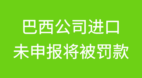 巴西公司进口未申报服务将被罚款