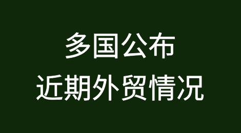多国公布外贸数据，这些国家强劲反弹！
