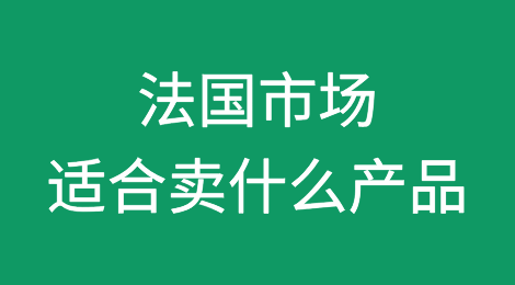 法国市场适合卖什么产品？