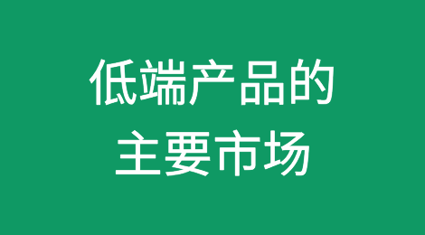 低端产品的主要市场