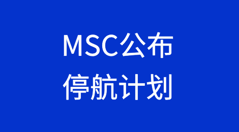 全球最大班轮公司MSC公布停航计划