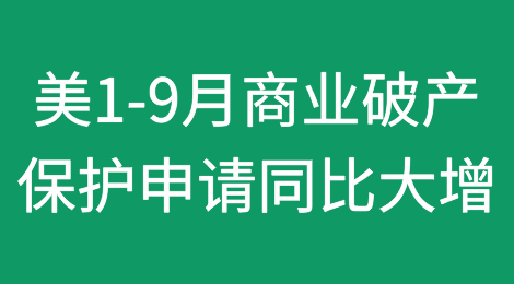 Epiq：美国2024年1-9月商业破产保护申请同比增长33%