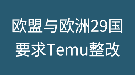 欧盟与欧洲29国联合要求Temu整改