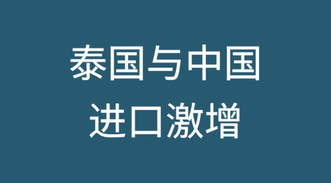泰国与中国进口激增：可能的应对政策