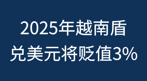 预计2025年越南盾兑美元将贬值3%