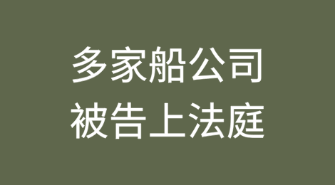 索赔高达5.5亿！多家船公司被告上法庭！